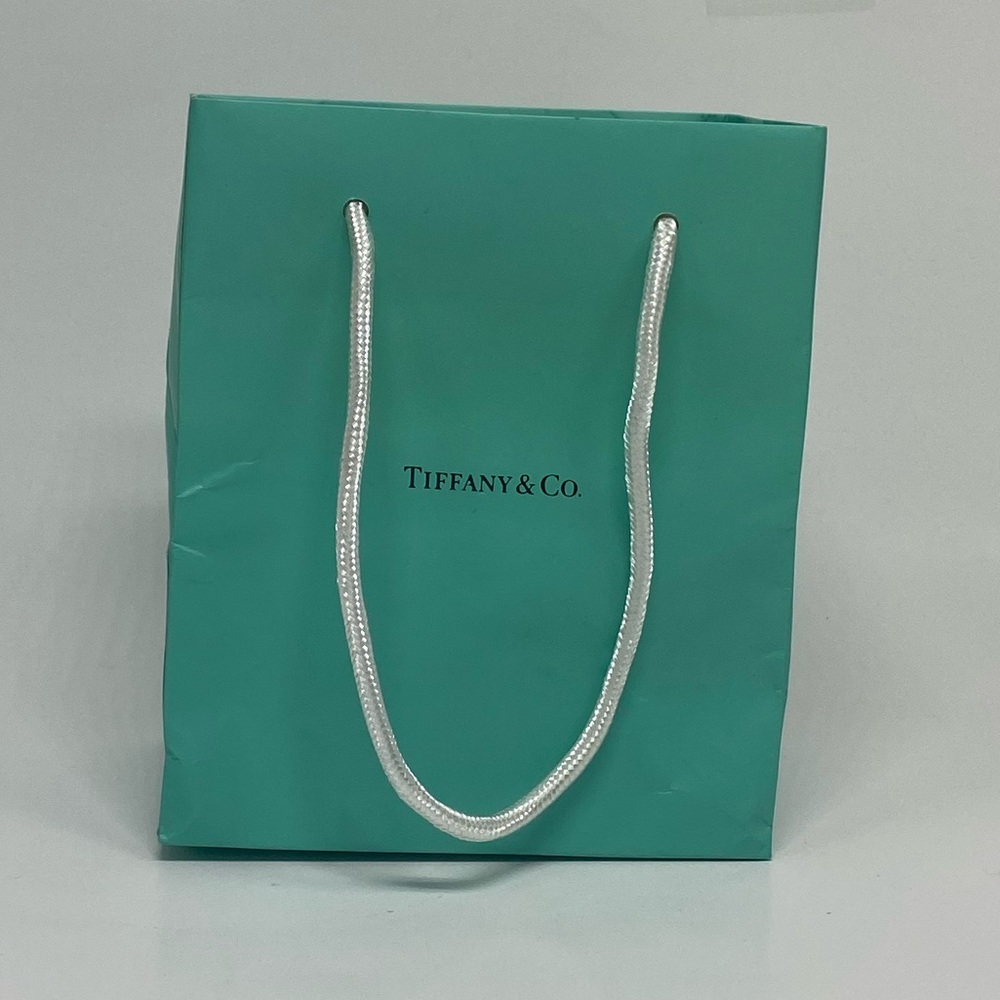 Tiffany & Co. Small Jewelry Bag Blue/White